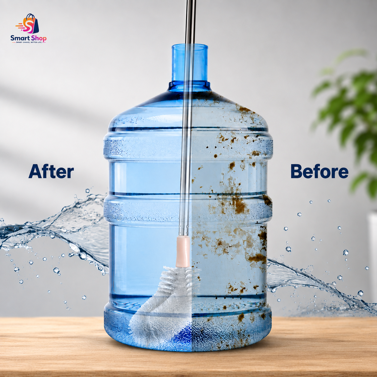 19 Litre Water Bottle Cleaning Brush - Large Water Containers Cleaning Brush