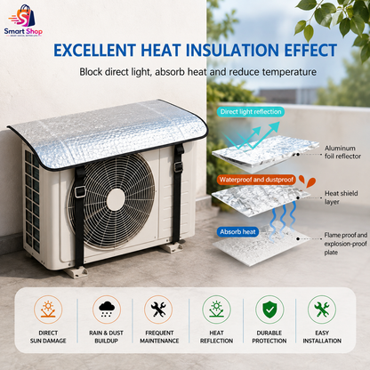 AC Outdoor Unit Insulation Cover | Waterproof & Heat-Resistant AC Protection